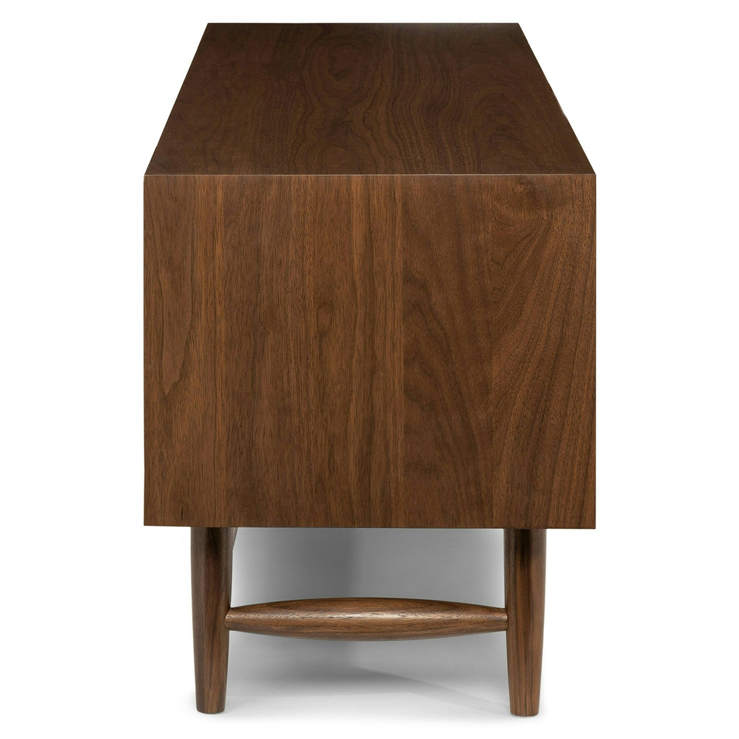 Solid Wood TV Cabinet with Drawer for Media Unit
