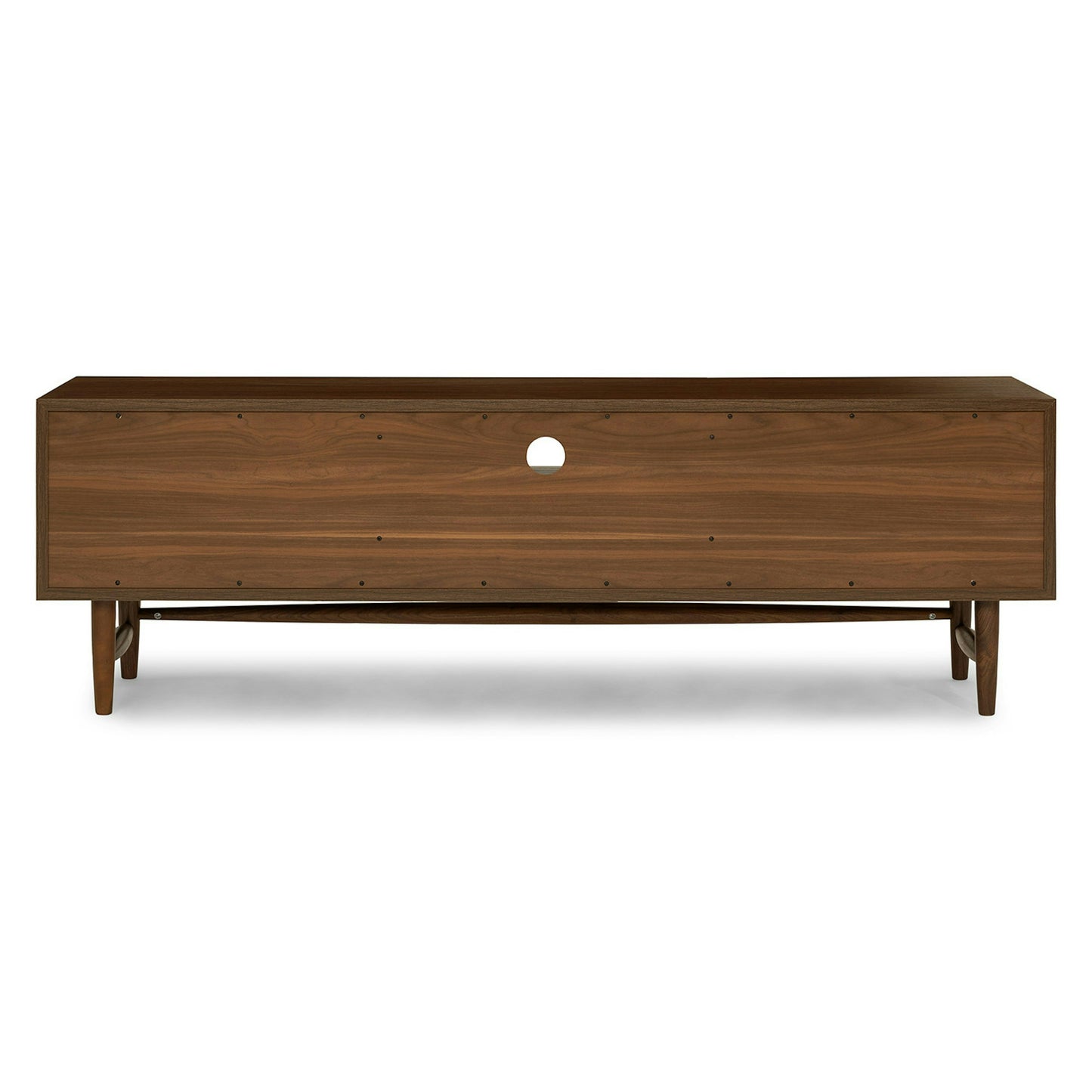 Solid Wood TV Cabinet with Drawer for Media Unit