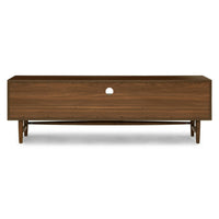 Solid Wood TV Cabinet with Drawer for Media Unit