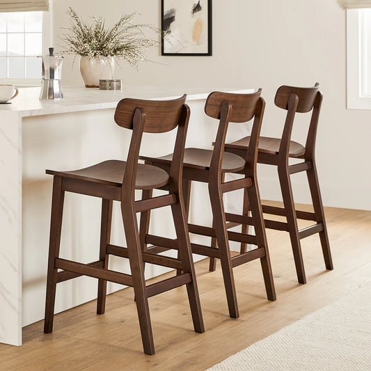 Solid Wood Bar Stool for Bar Furniture and Living Storage