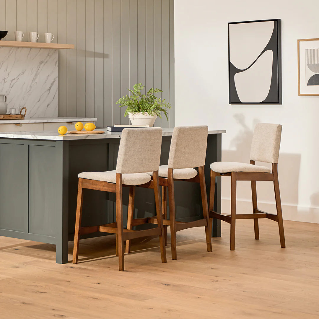 Wooden Bar Stool & Chair Living Storage