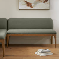 Solid Wood L-Shaped Upholstered Corner Bench