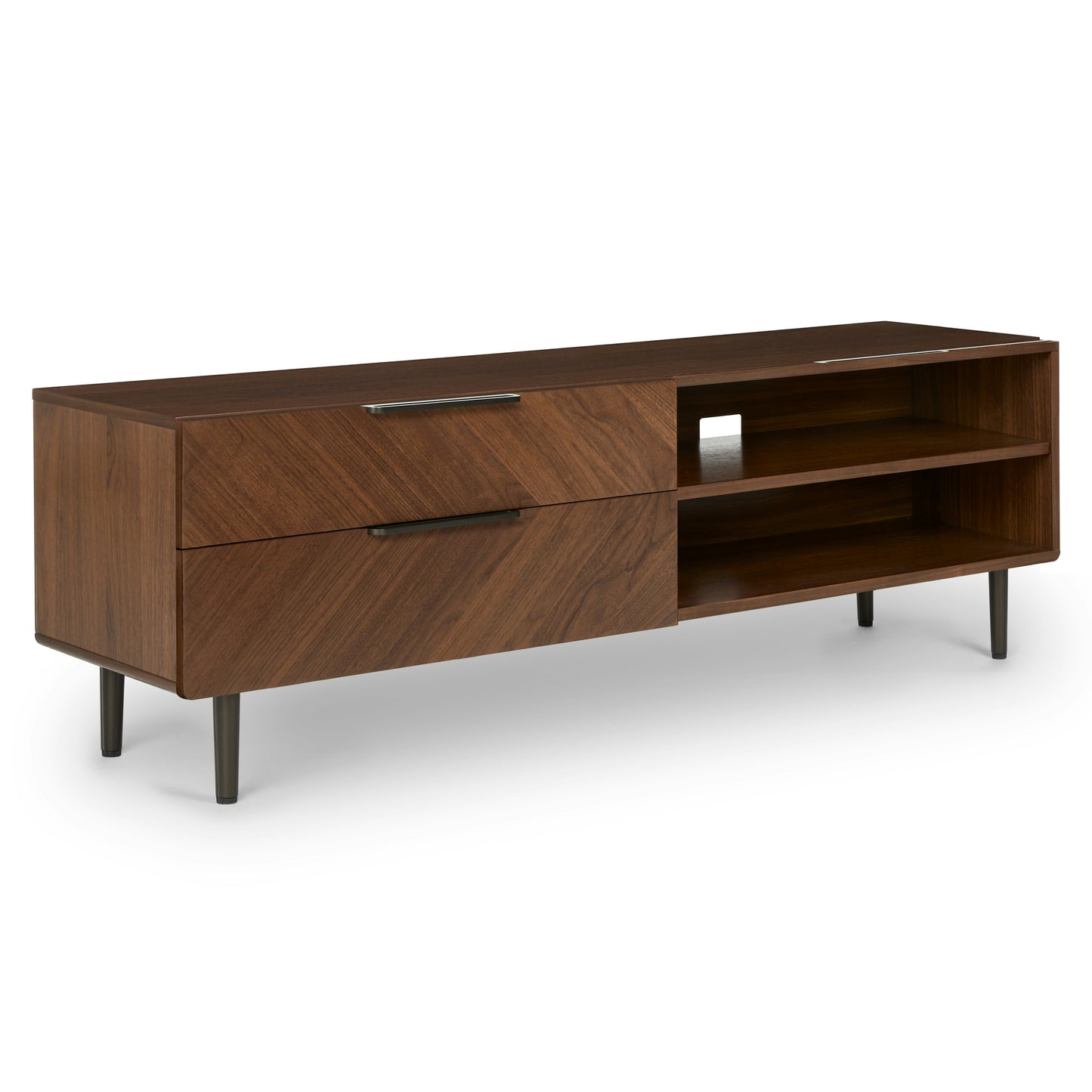 Wooden TV Cabinet with Drawer for Media Unit