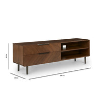 Wooden TV Cabinet with Drawer for Media Unit