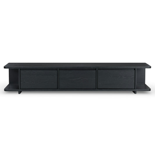 Solid Wood TV Cabinet with Storage for Media Unit