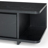 Solid Wood TV Cabinet with Storage for Media Unit
