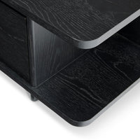 Solid Wood TV Cabinet with Storage for Media Unit