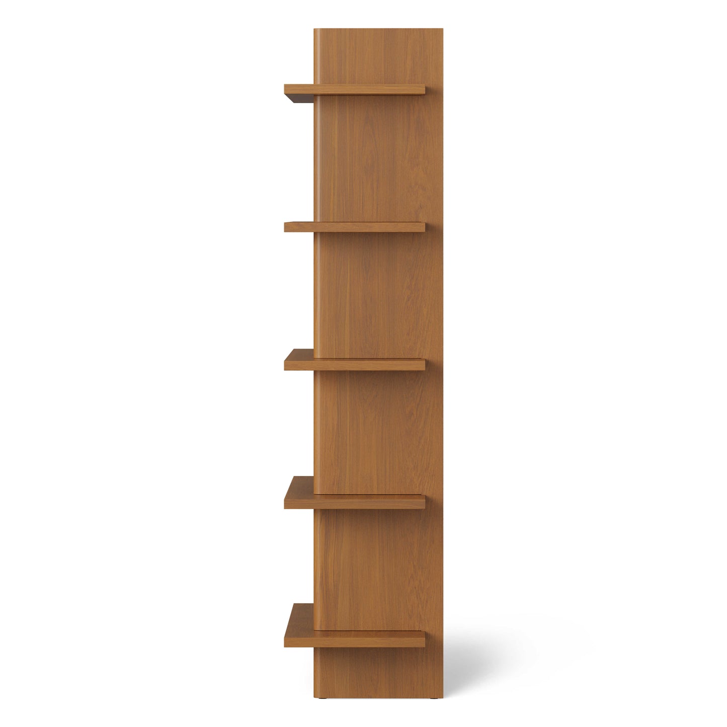Wooden Bookshelf for Living Room in Natural Finish
