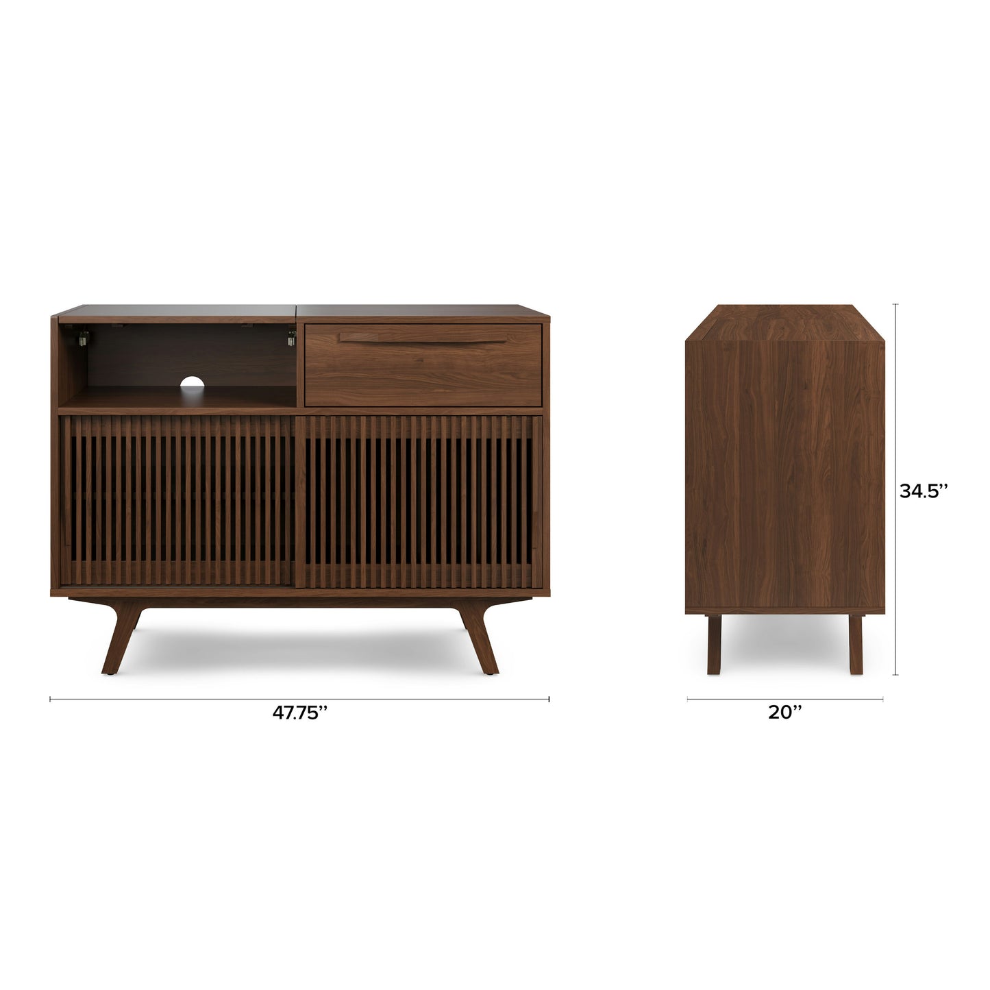 Solid Wood Sideboard Cabinet with Storage for Living Room