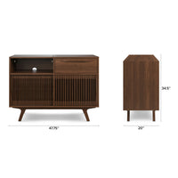 Solid Wood Sideboard Cabinet with Storage for Living Room