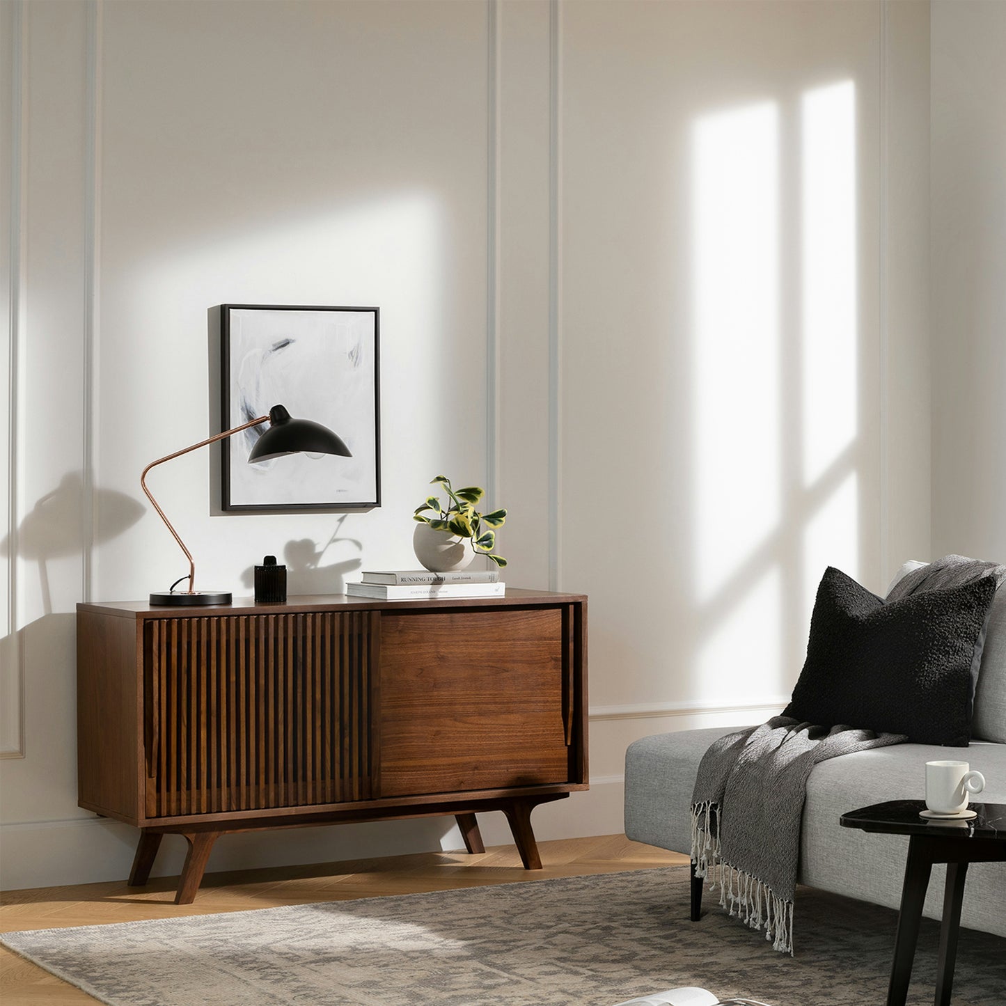Wooden Sideboard Cabinet with Storage for Living Room
