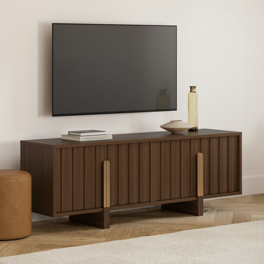 Wooden TV Cabinet with Storage for Living Storage