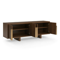Wooden TV Cabinet with Storage for Living Storage