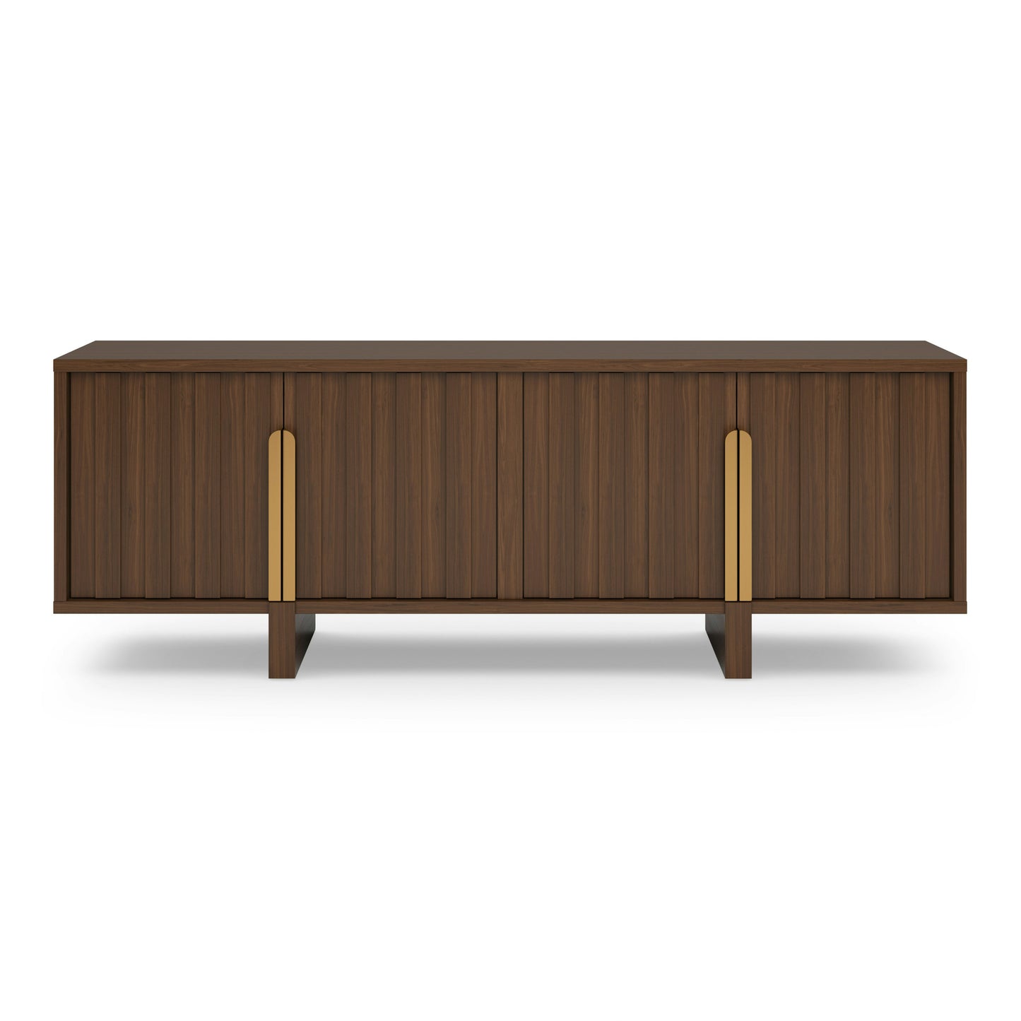 Wooden TV Cabinet with Storage for Living Storage