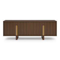 Wooden TV Cabinet with Storage for Living Storage