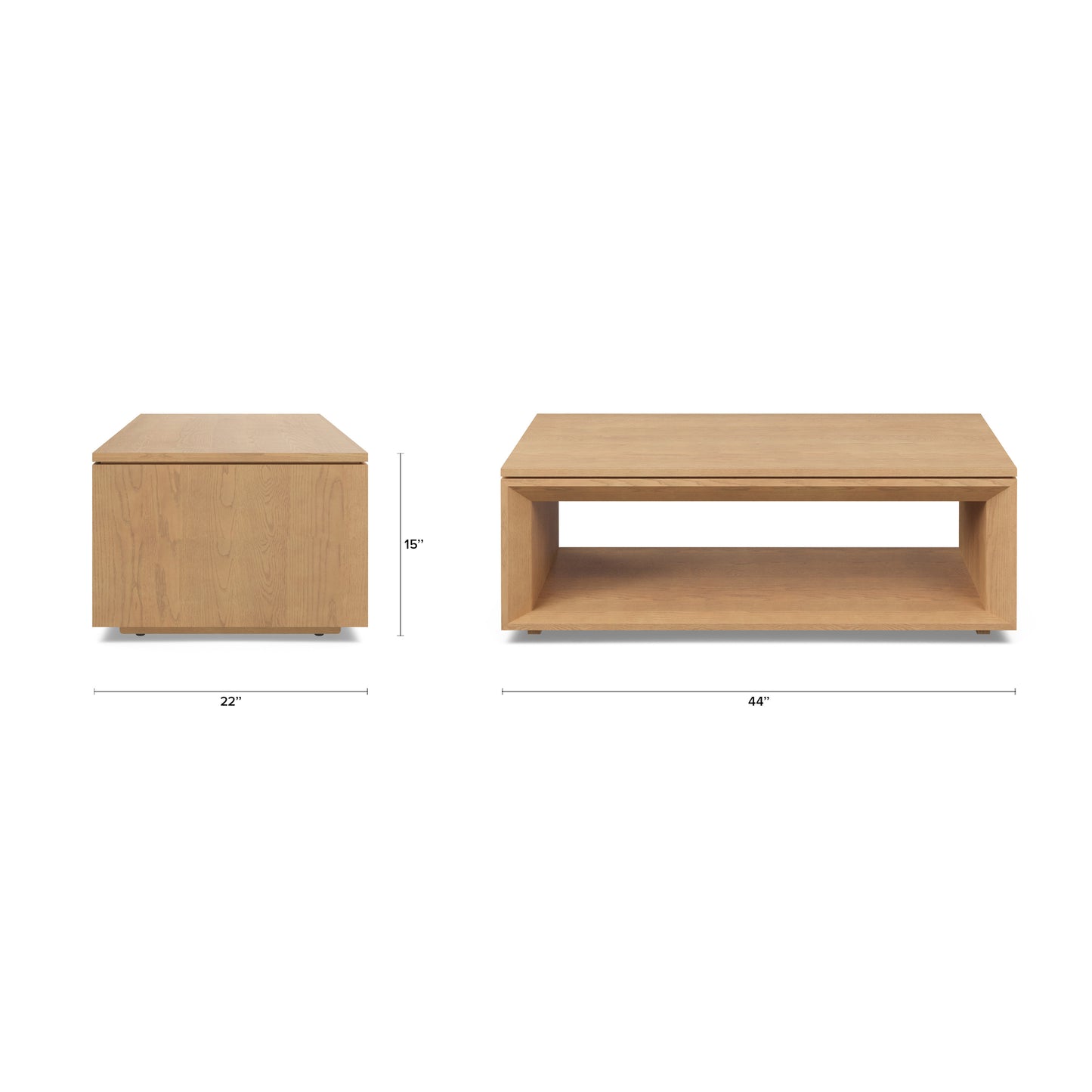 Wooden Coffee Table Set for Living Room