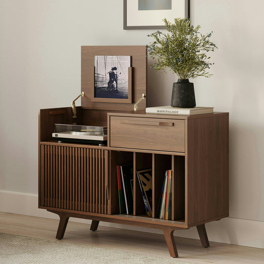 Solid Wood Sideboard Cabinet with Storage for Living Room