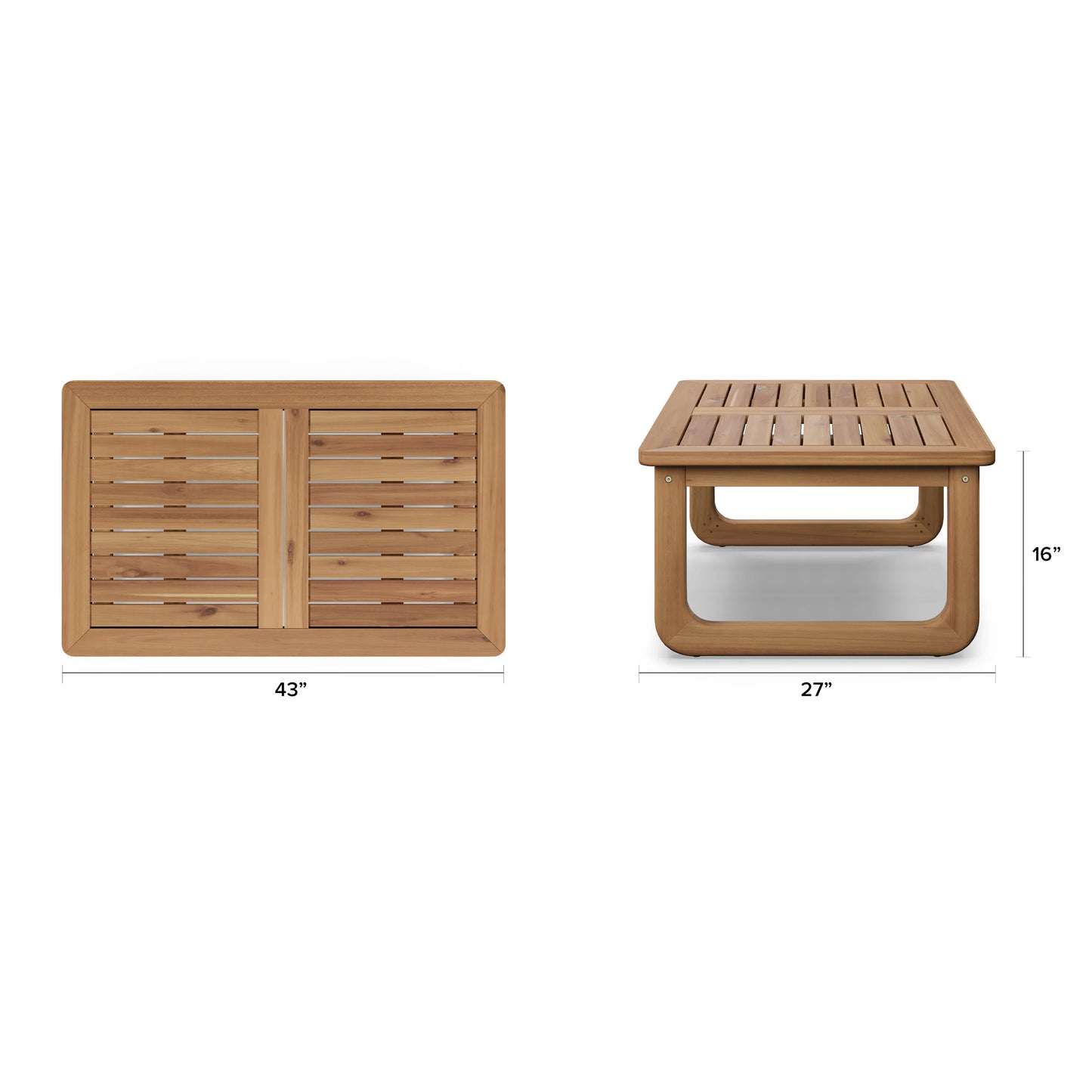Solid Wood Coffee Table for Living Room