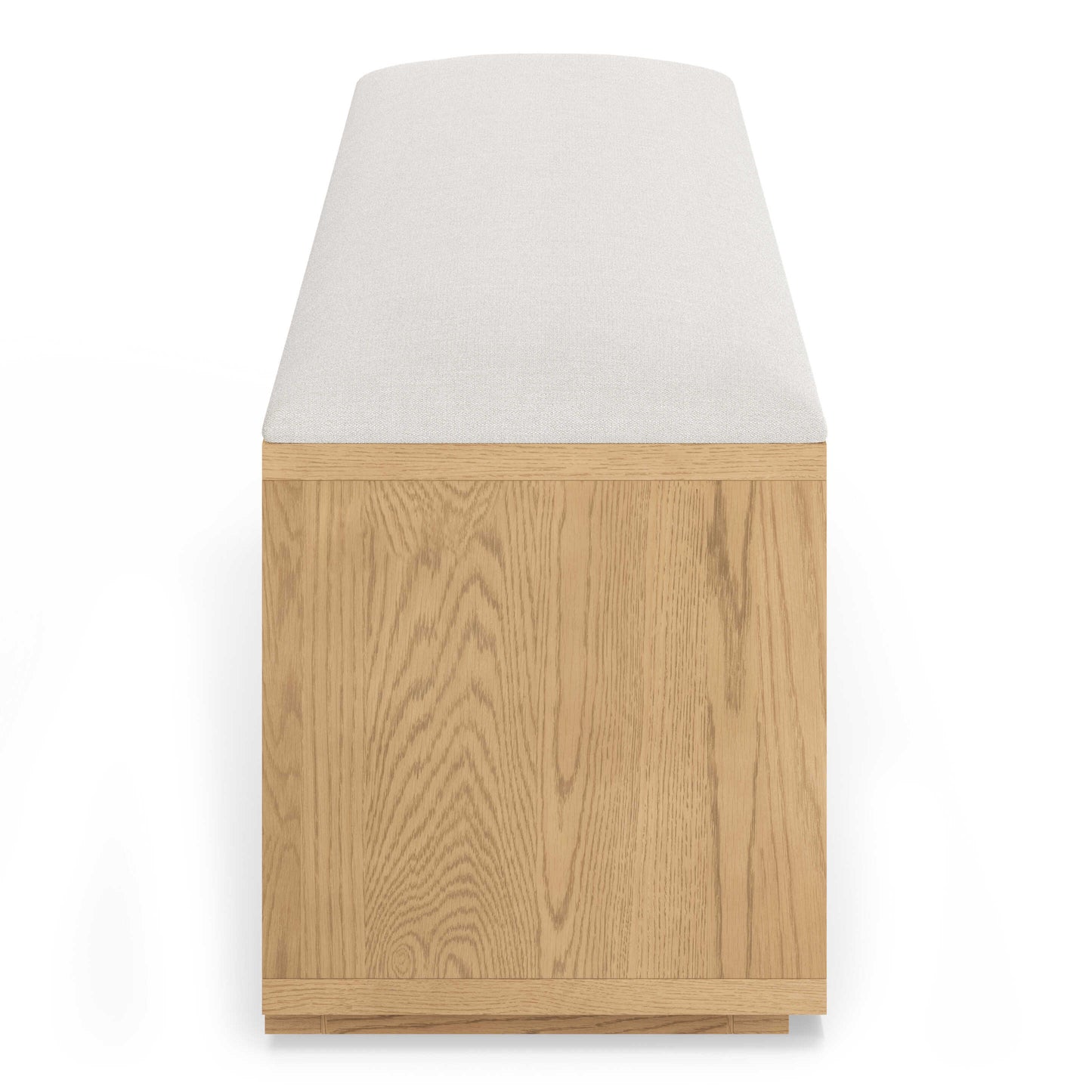 Wooden Entryway Bench with Upholstered Seat & Storage