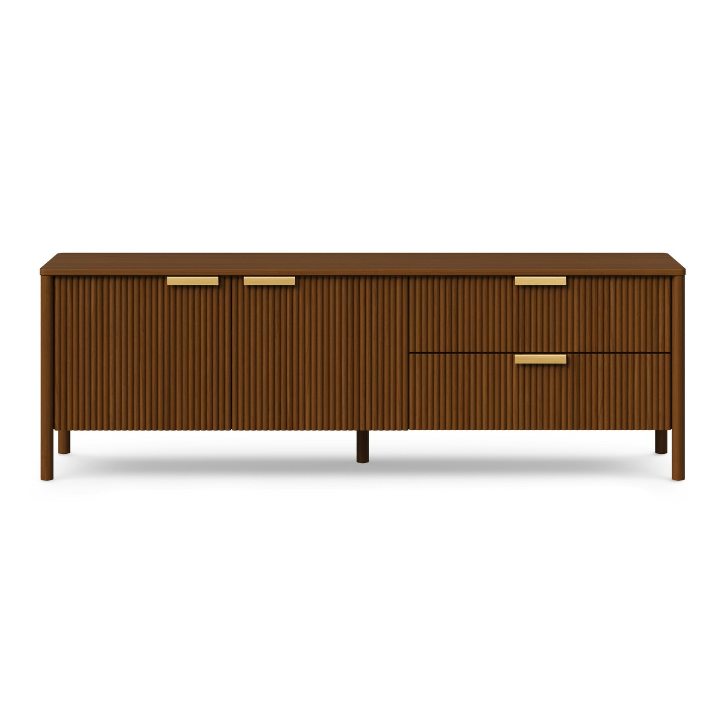 Wooden TV Cabinet with Storage for Media Unit