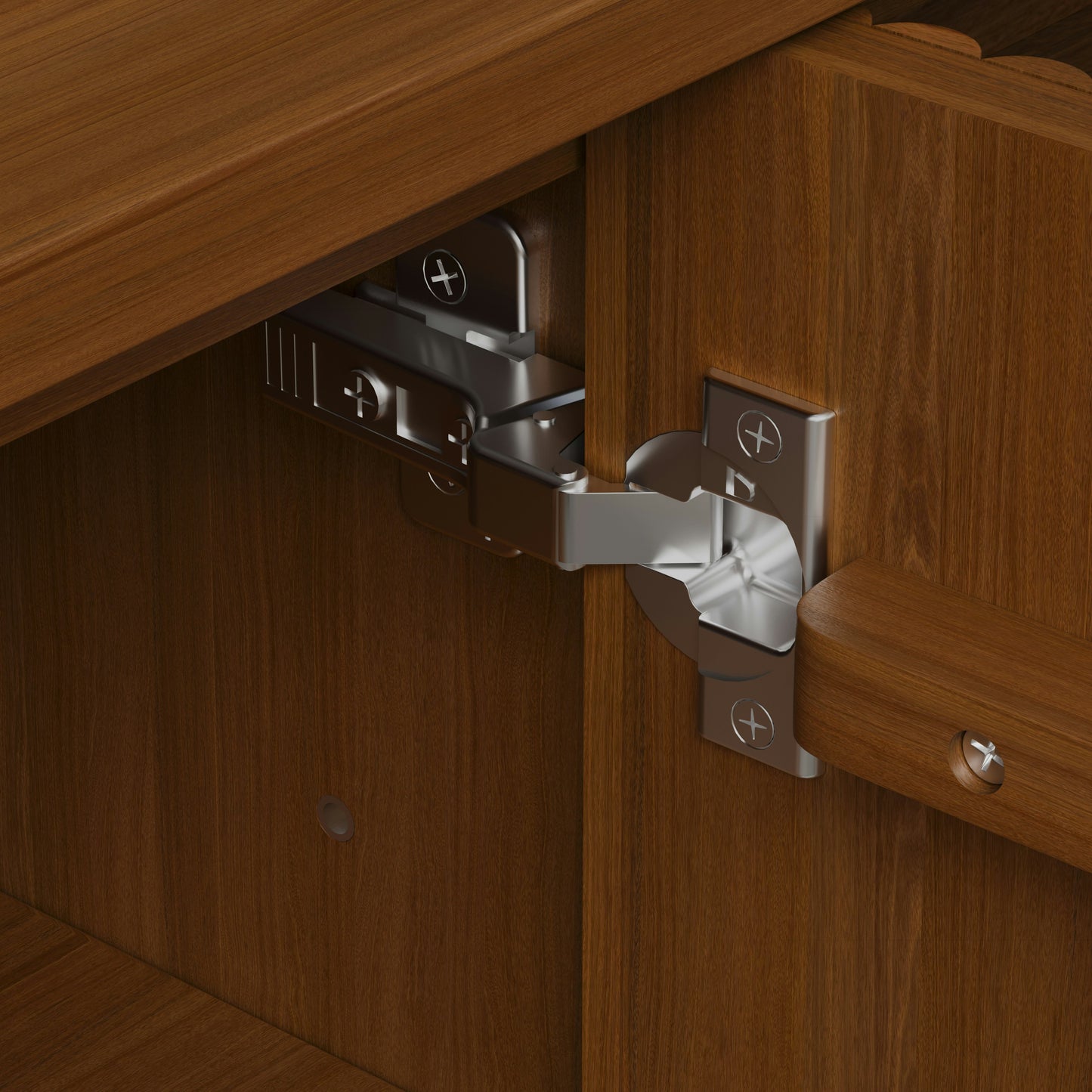 Wooden TV Cabinet with Storage for Media Unit