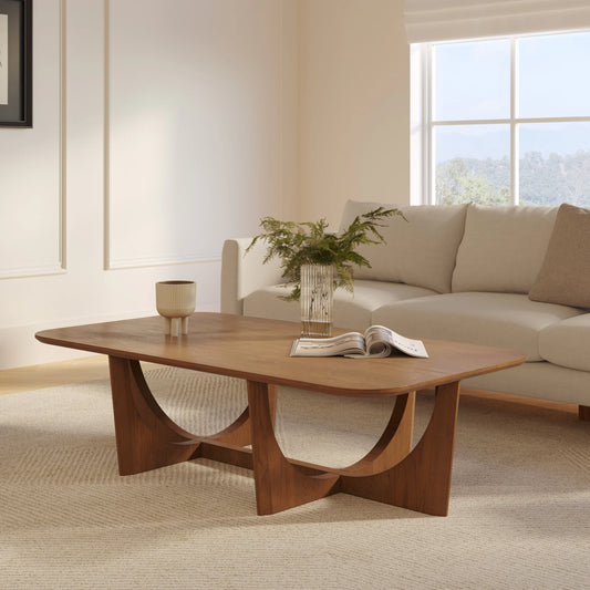 Solid Wood Rectangular Center Table for Living Room