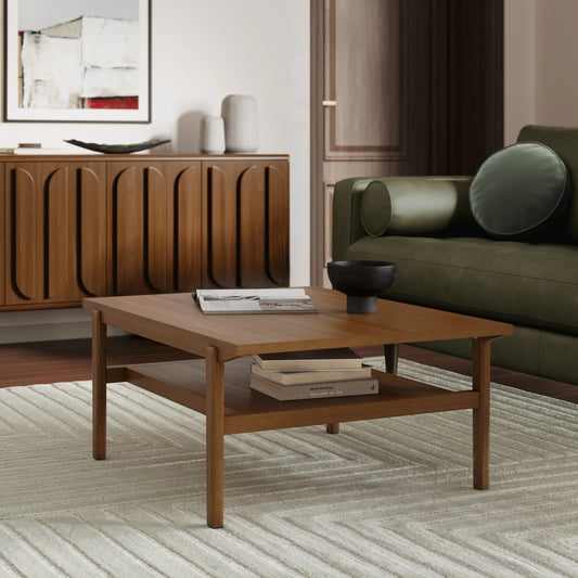 Wooden Square Center Table for Living Room