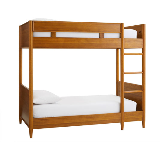 Wooden Bunk Bed for Kid's Bedroom in Natural Finish