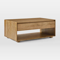 Solid Wood Center Table with Drawer for Living Room