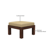 Solid Sheesham Wood  Coffee Table with 4 Stools for Living Room