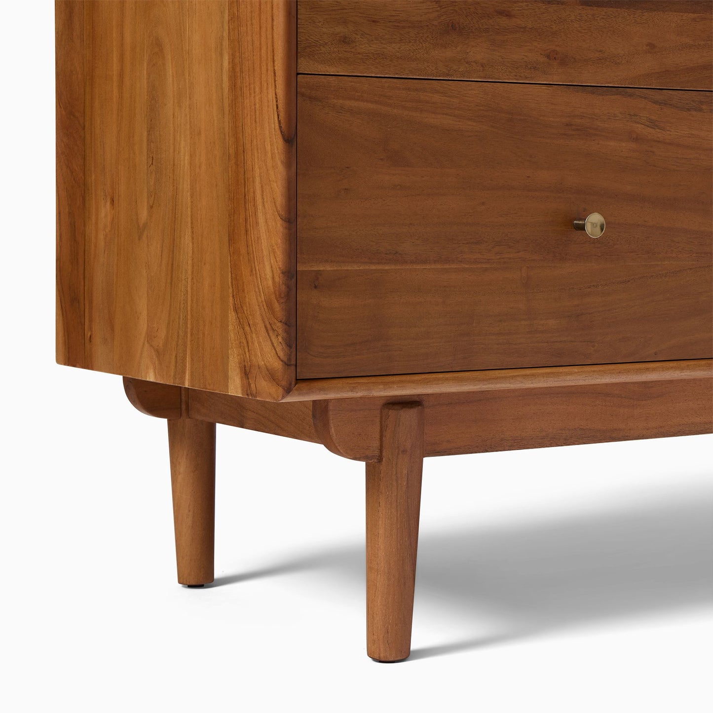 Solid Wood TV Unit in Natural Finish for Living Room
