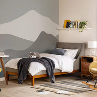 Solid Wood Single Bed with Upholstered Wingback