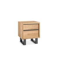 Sheesham Wood Bedside Table with Drawer in Natural Finish