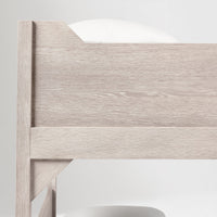 Wooden Bunk Bed with Storage Drawers in Rustic Teak Finish