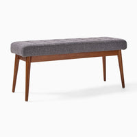 Wooden Tufted Bench | Upholstered Entryway Seating