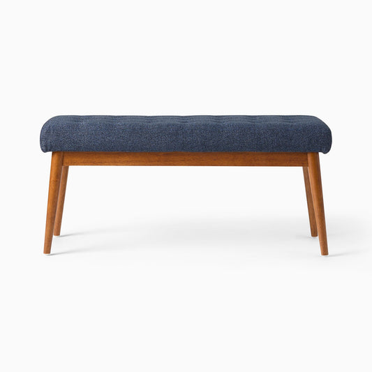 Wooden Tufted Bench | Upholstered Entryway Seating