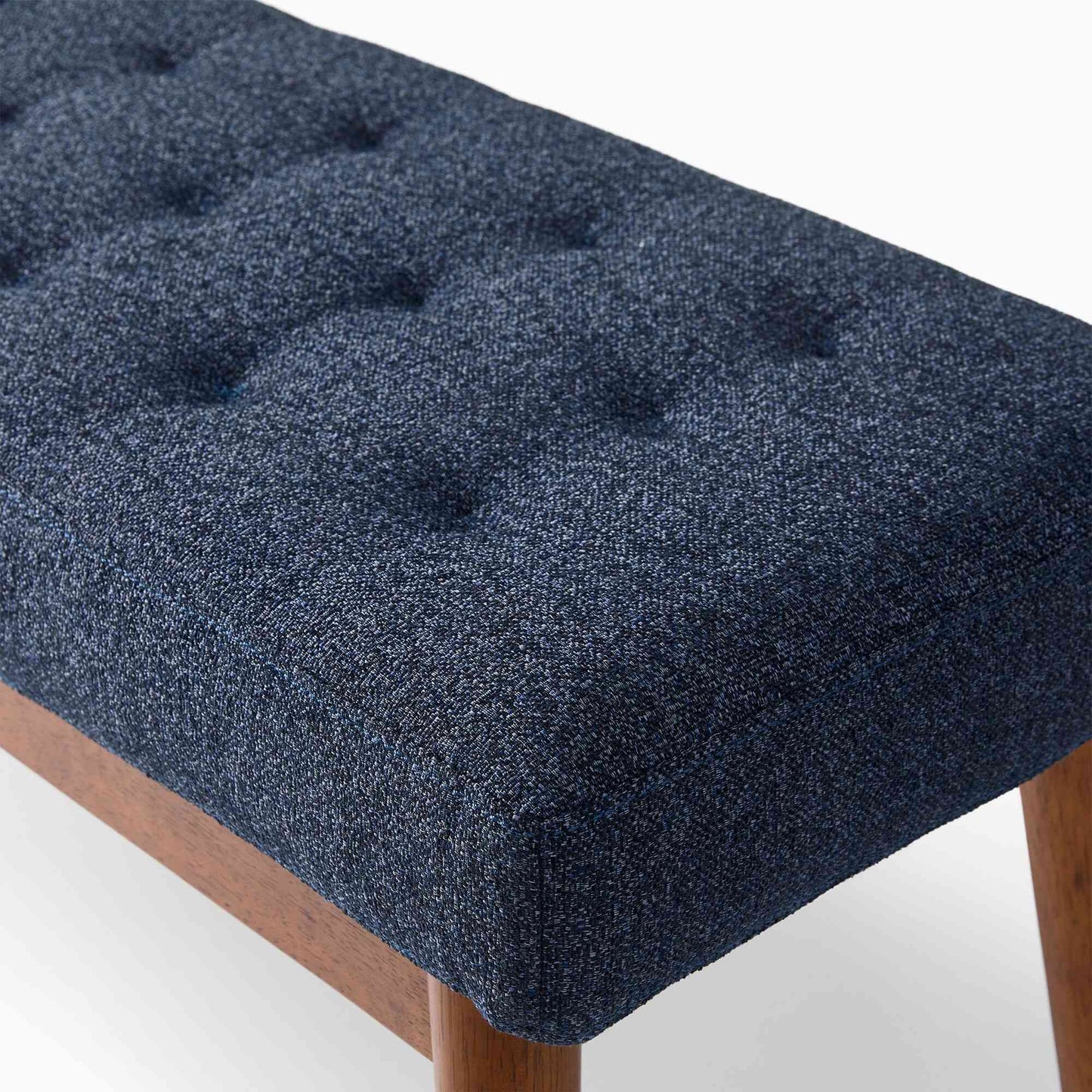 Wooden Tufted Bench | Upholstered Entryway Seating