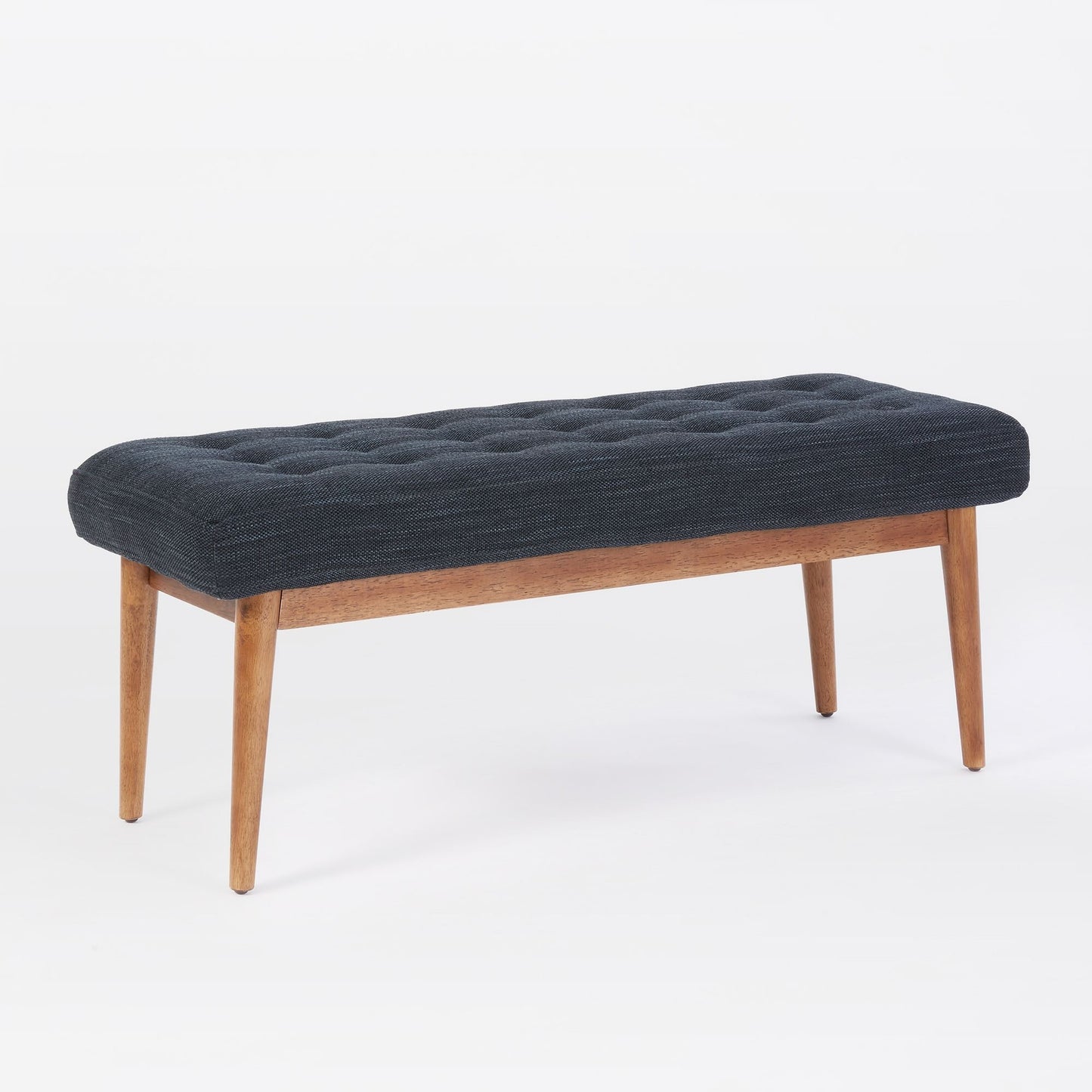 Wooden Tufted Bench | Upholstered Entryway Seating