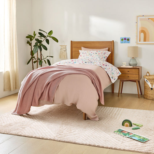 Solid Wood Single Bed for Kids Bedroom