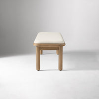 Wooden Upholstered Bench | Bedroom or Entryway Bench