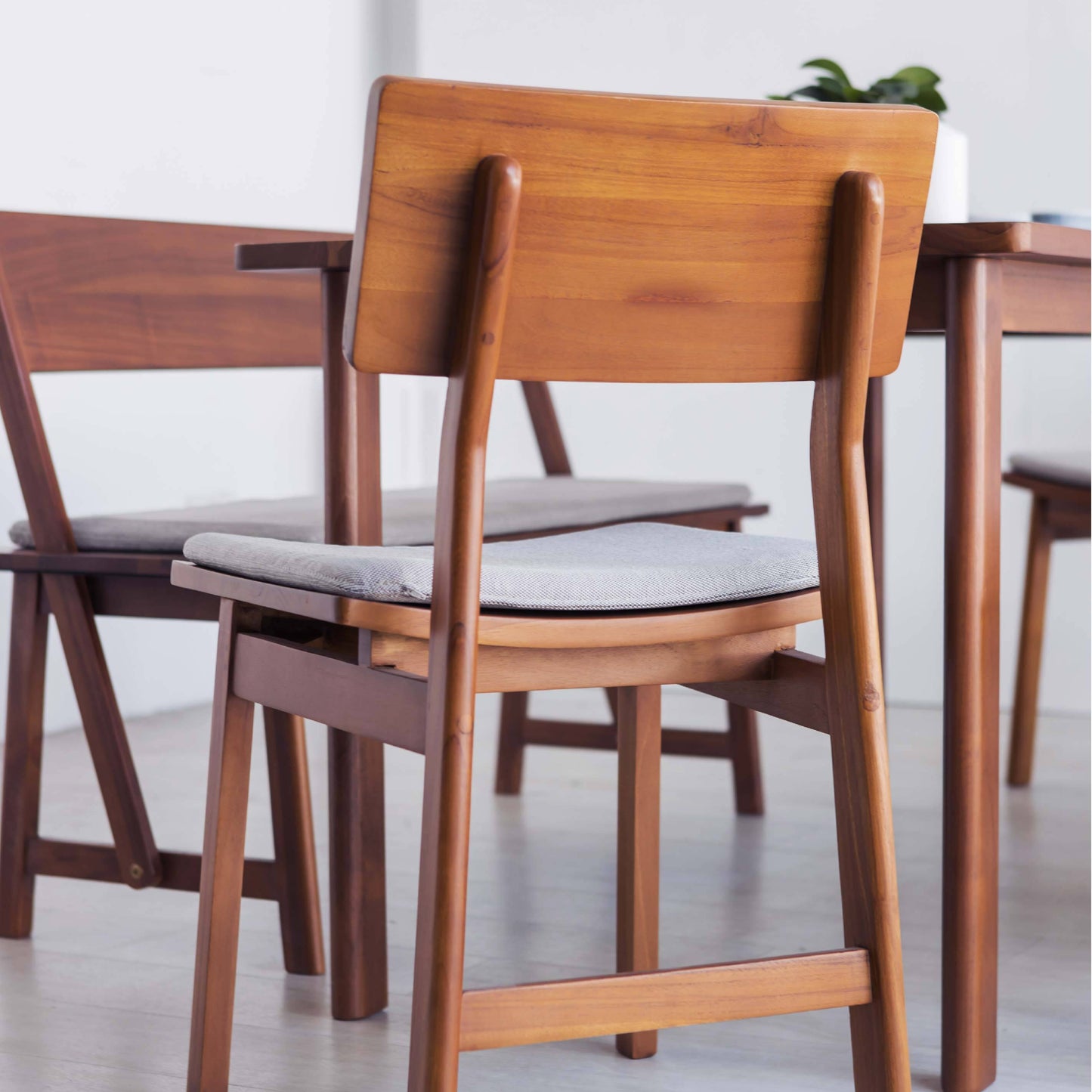 Solid Wood Frame with Cushioned Seat