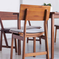 Solid Wood Frame with Cushioned Seat