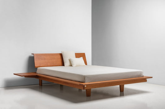 Wooden King Size Bed without Storage for Bedroom