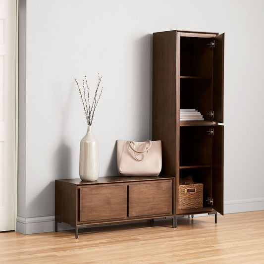 Solid Wood Shoe Rack for Living Storage