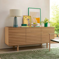 Solid Wood Sideboard Cabinet with Storage for Living Room