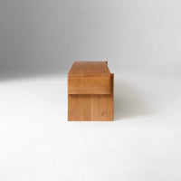 Solid Wood Storage Bench with Drawers