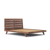 Solid Wood Queen Size Bed without Storage for Bedroom