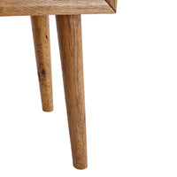 Wooden Bedside Table with 1 Drawer in Oak Finish