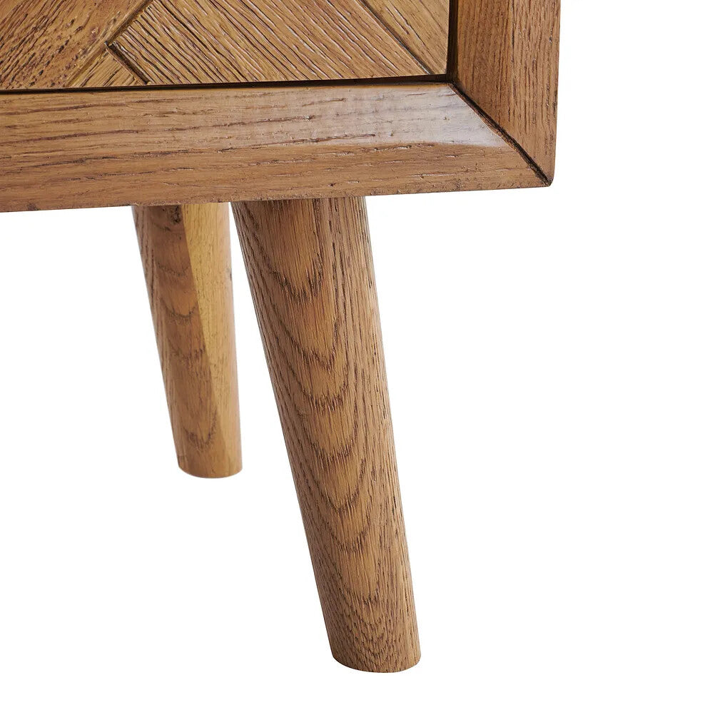 Wooden Chest of Drawer for Living Room in Natural Finish