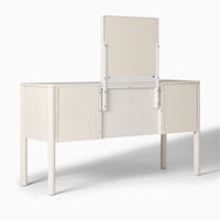 Solid Wood Dressing Table with Mirror for Bedroom